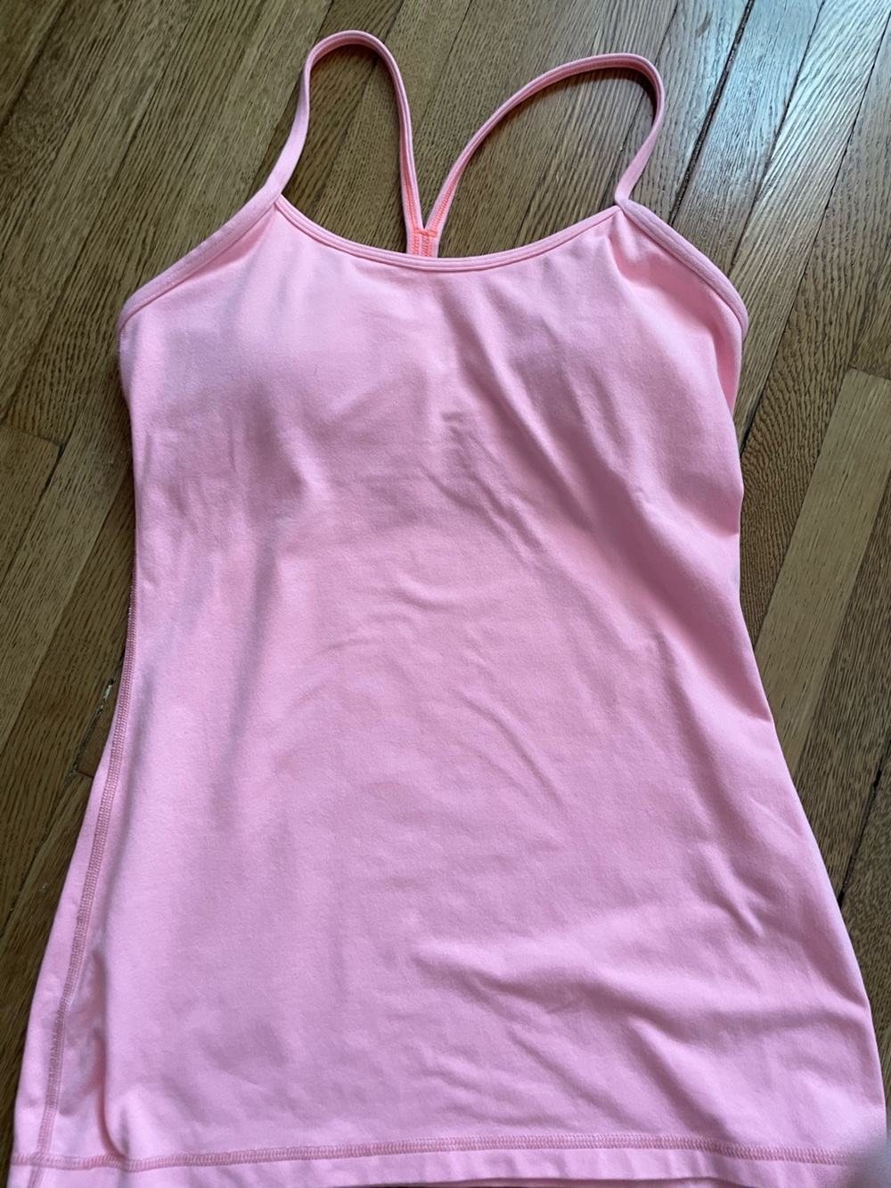 LULULEMON Women’s Pink Strappy Tank Top size 6 padded